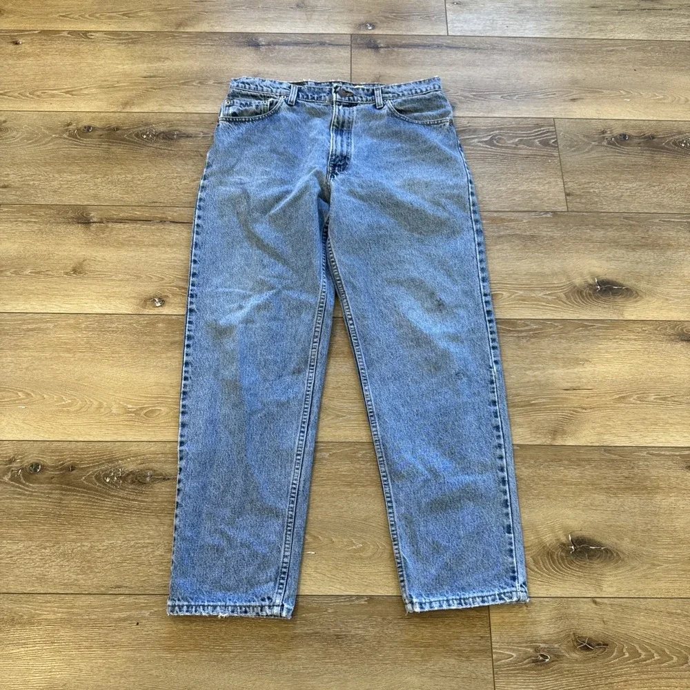 Vintage Levis 550 Jeans Mens 34 x 30 Relaxed Fit Straight Leg Denim 90s‎